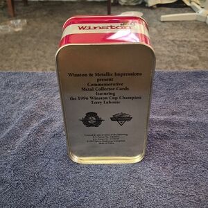 Nascar Red and Silver Collector Tin